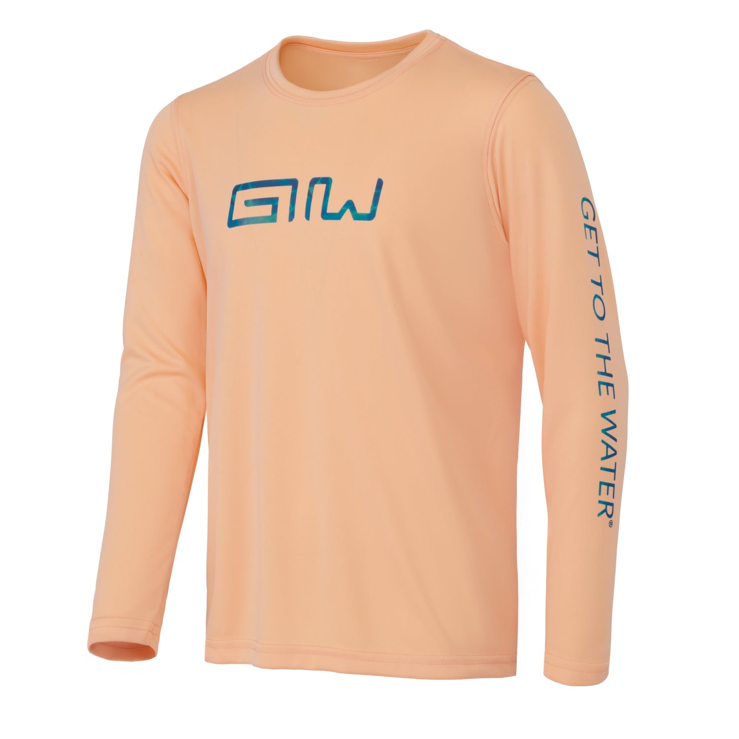 Youth and Toddler Long Sleeve UFP 50 shirt - Peach