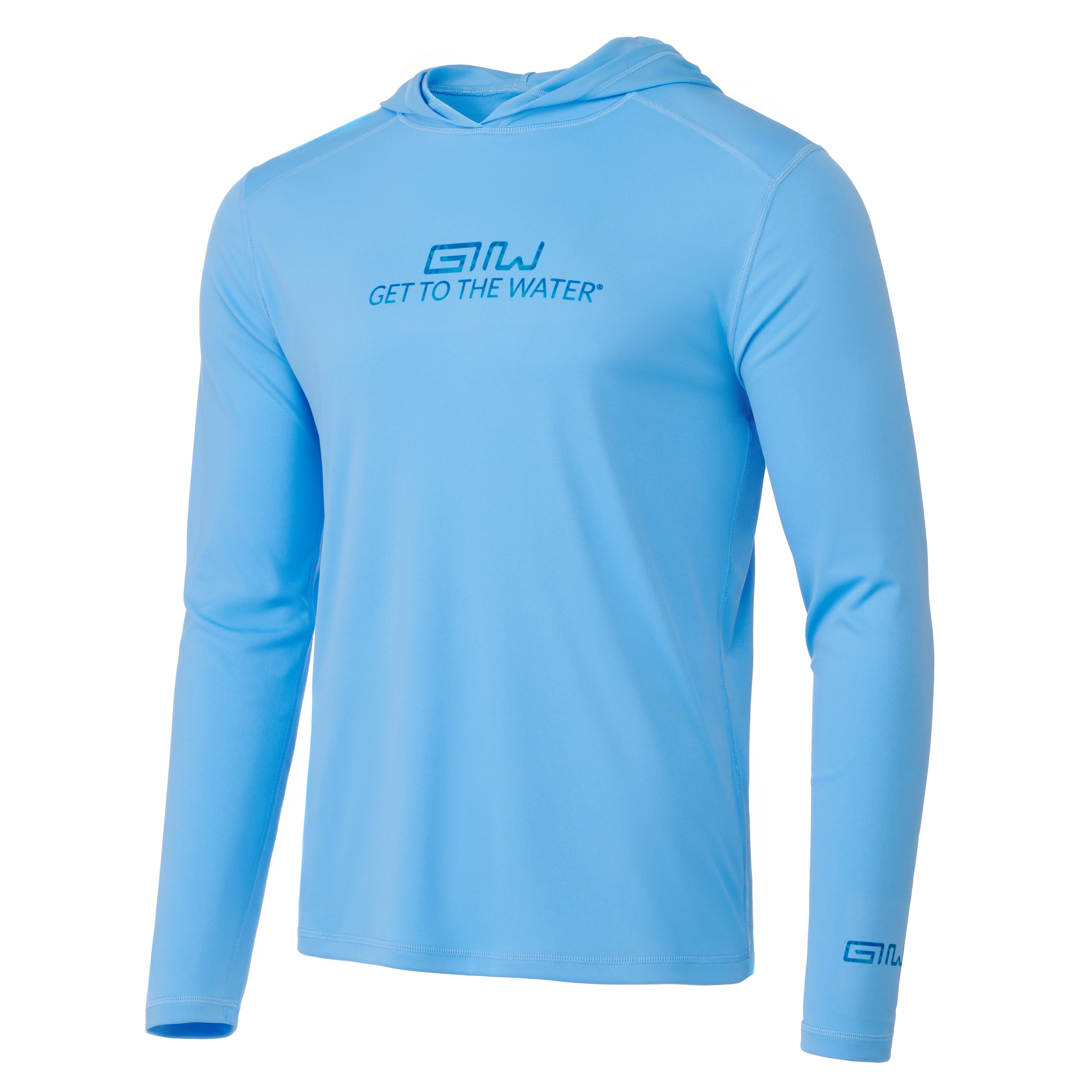 LIGHT-BLUE UFP 50 PERFORMANCE-LONGSLEEVE HOODIE