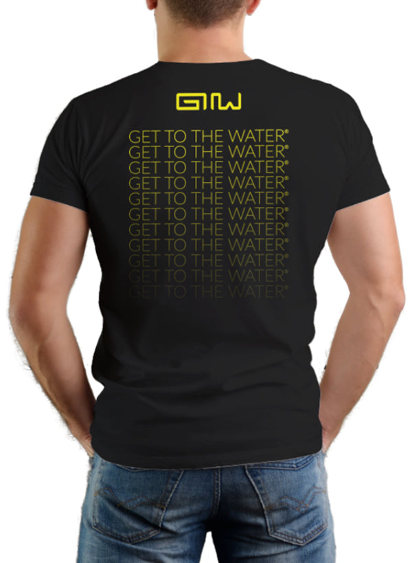 charcoal tee gttw logo, model